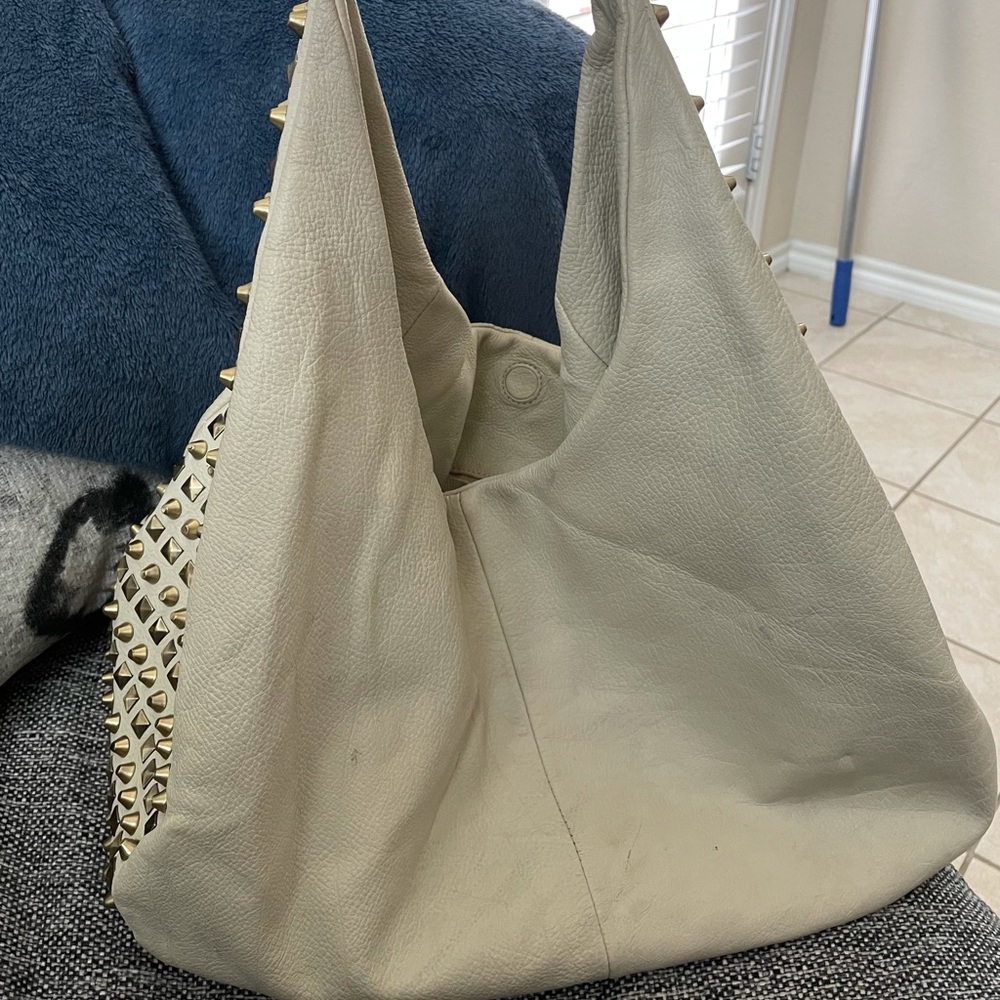 RomyGold drew studded bag cream